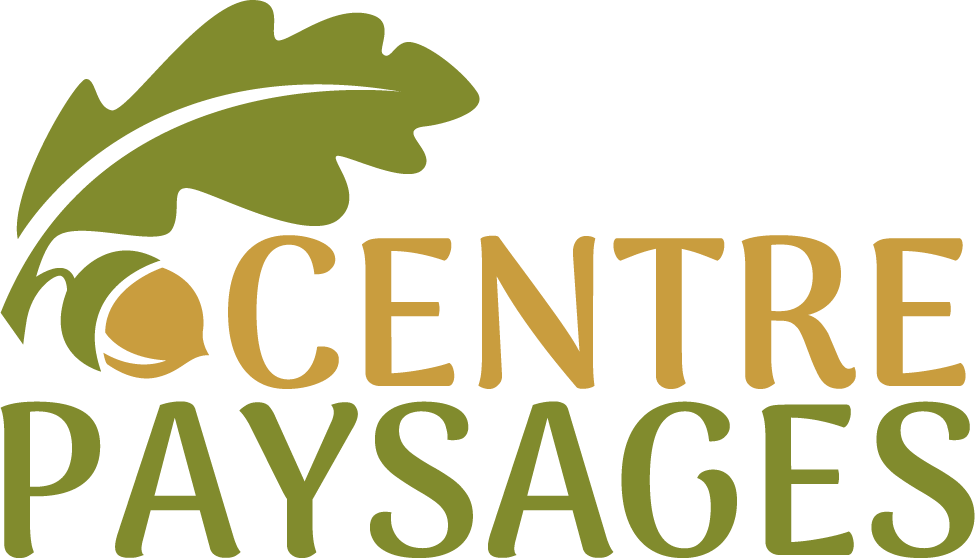 Logo Centre Paysages avec feuille et gland